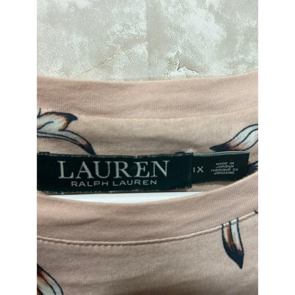 Lauren Ralph Lauren Floral Print T-Shirt Crew Neck Top 1X - Picture 4 of 8